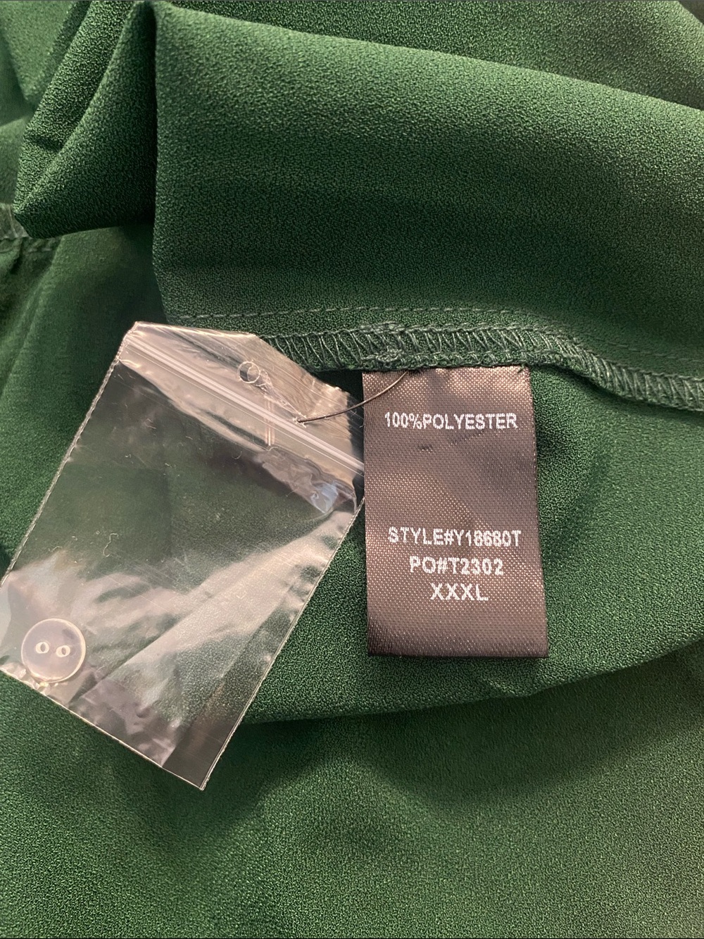 NWT Tuckernuck Pomander Place Carlotta Peplum Blouse Hunter Green Size XXXL - Picture 8 of 8